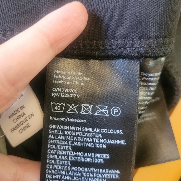 H&M Pleated Black Maxi Dress - Small - Picture 6 of 7